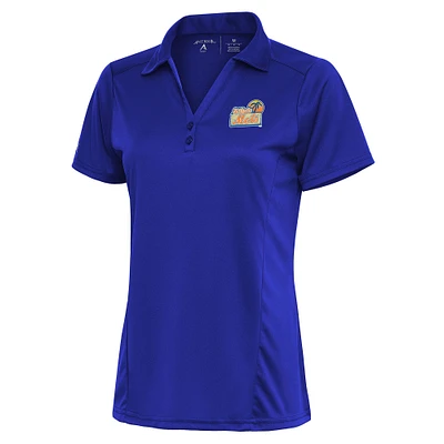 Women's Antigua Royal St. Lucie Mets Tribute Polo