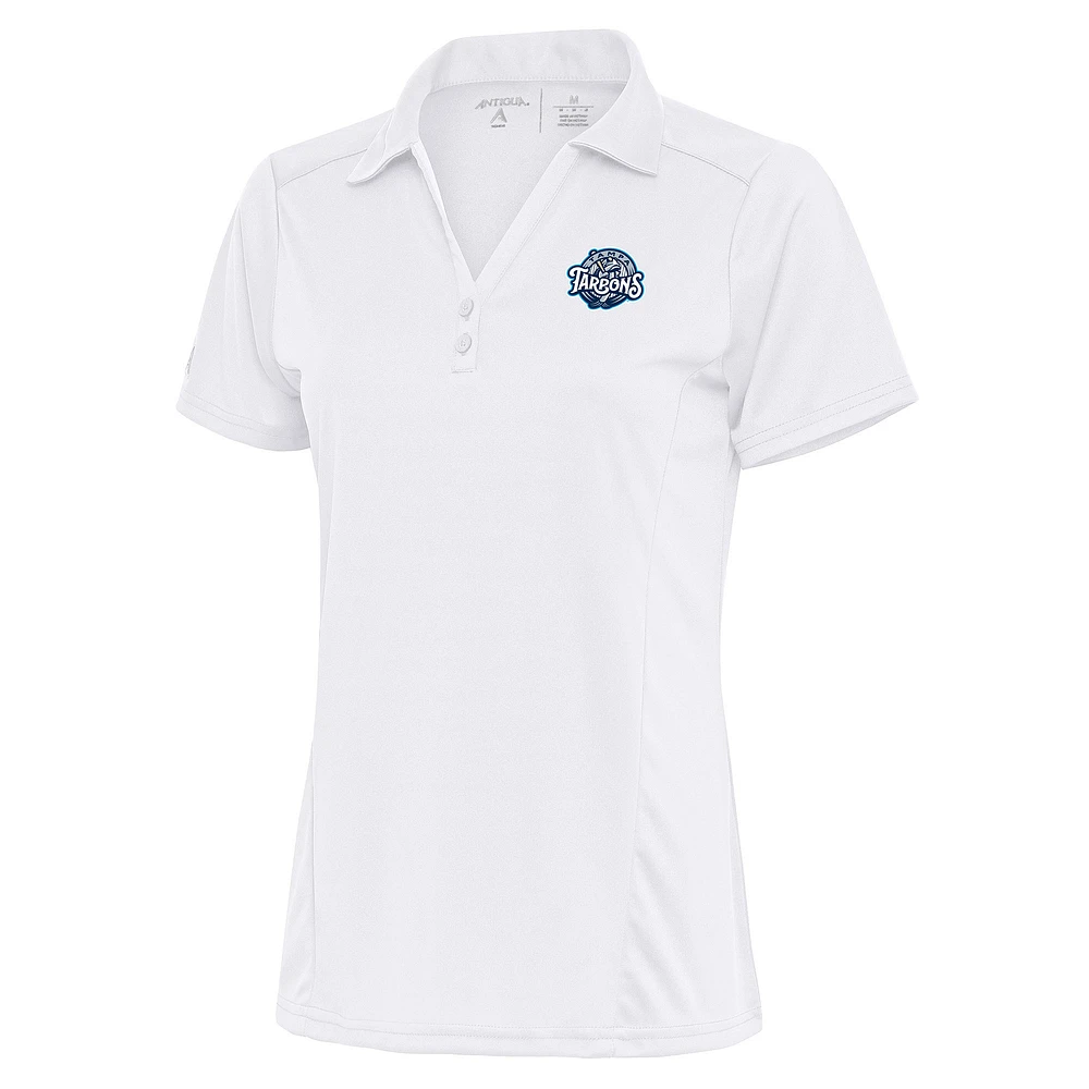 Women's Antigua White Tampa Tarpons Tribute Polo