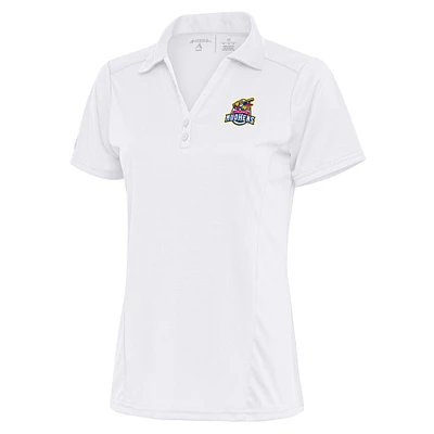 Women's Antigua White Toledo Mud Hens Tribute Polo
