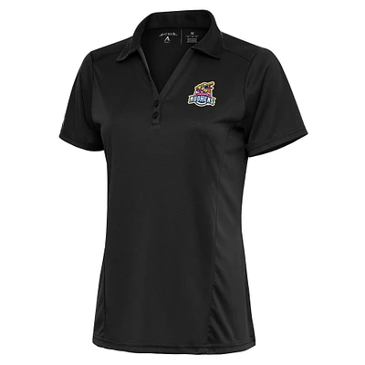 Women's Antigua Charcoal Toledo Mud Hens Tribute Polo