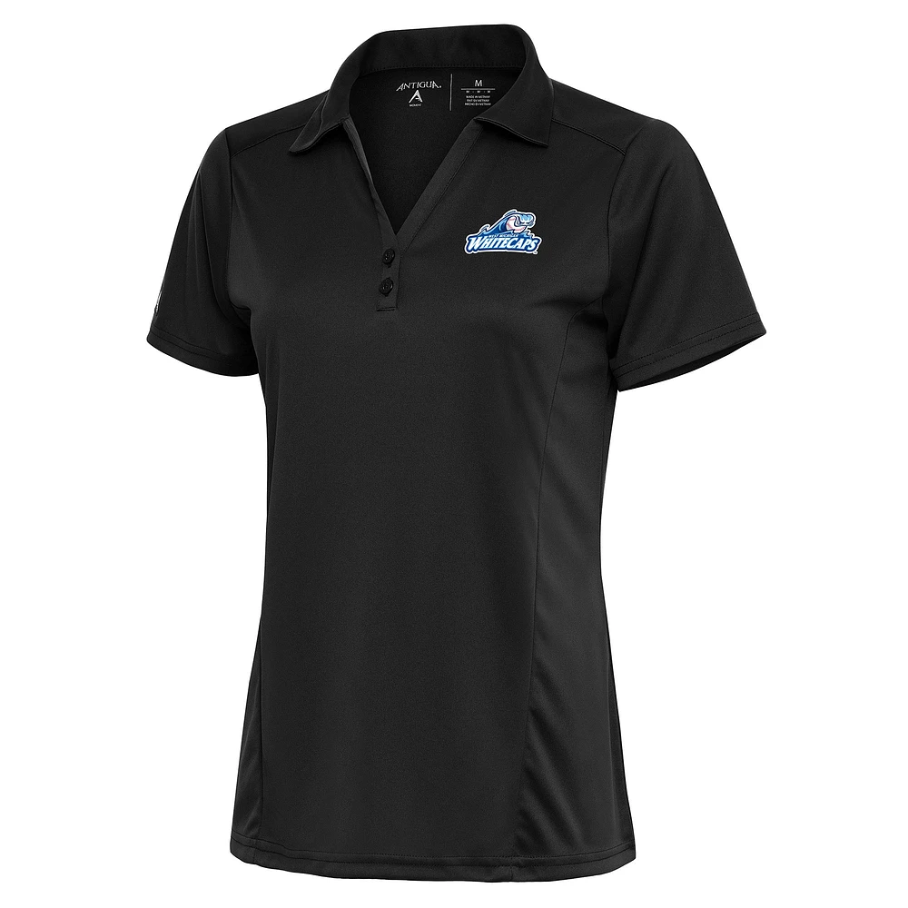Women's Antigua Charcoal West Michigan Whitecaps Tribute Polo