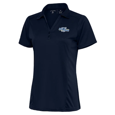 Women's Antigua Navy Wilmington Blue Rocks Tribute Polo