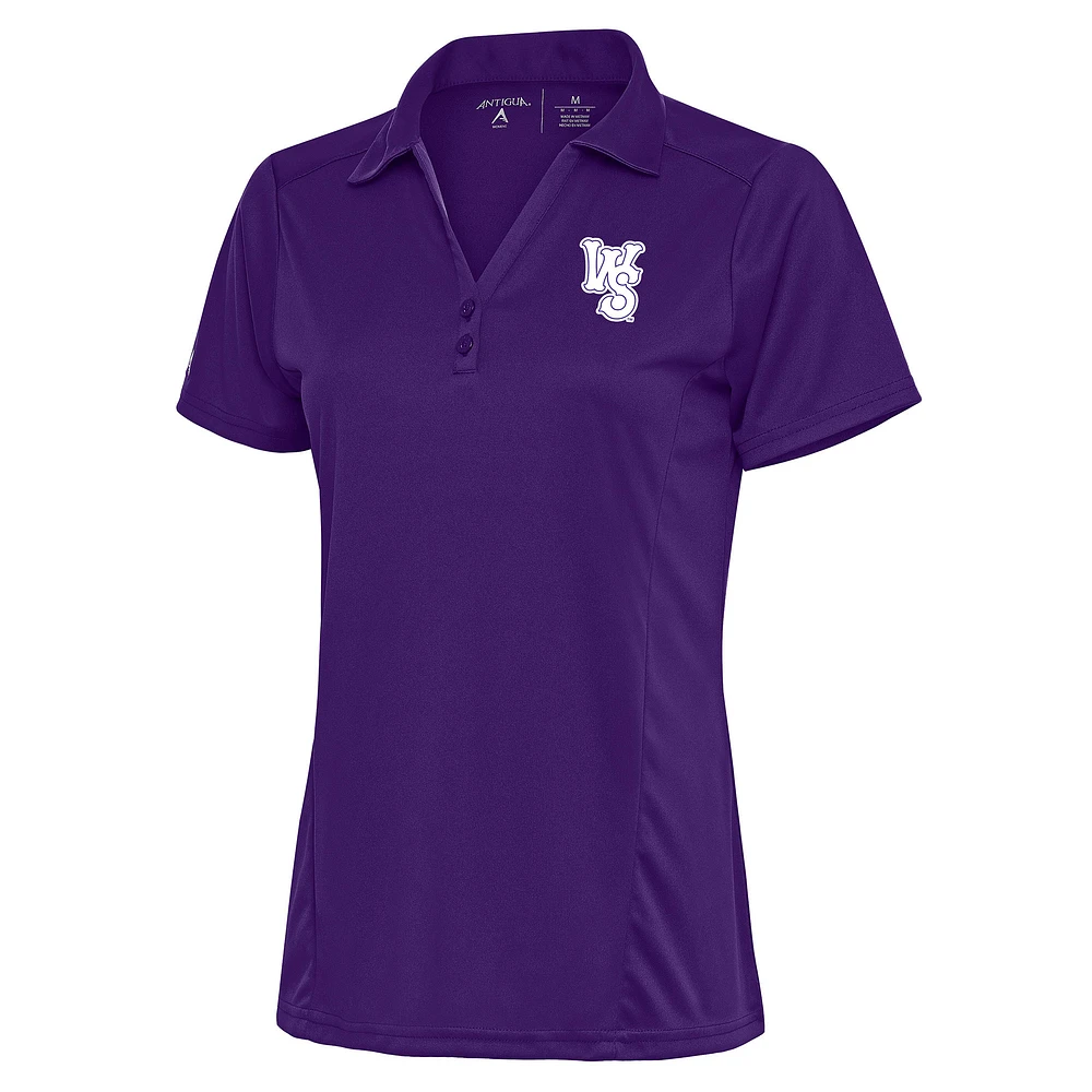 Women's Antigua Purple Winston-Salem Dash Tribute Polo