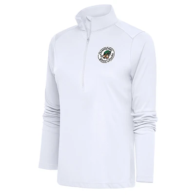 Women's Antigua Down East Wood Ducks Tribute Half-Zip Pullover Top