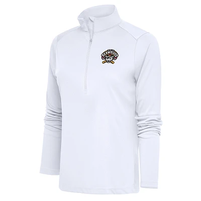 Women's Antigua Erie SeaWolves Tribute Half-Zip Pullover Top