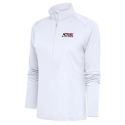 Women's Antigua Lake Elsinore Storm Tribute Half-Zip Pullover Top