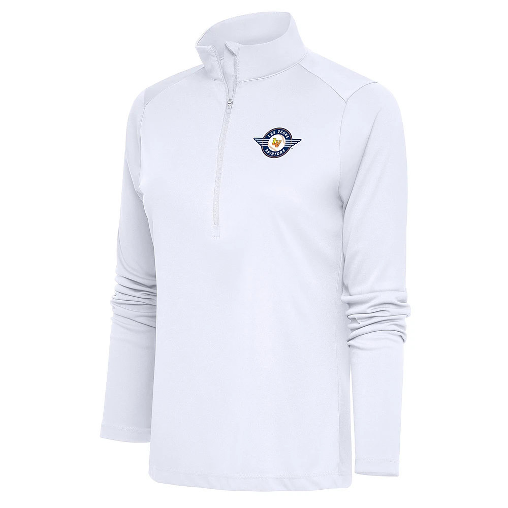 Women's Antigua Las Vegas Aviators Tribute Half-Zip Pullover Top