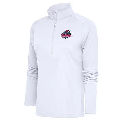Women's Antigua Memphis Redbirds Tribute Half-Zip Pullover Top