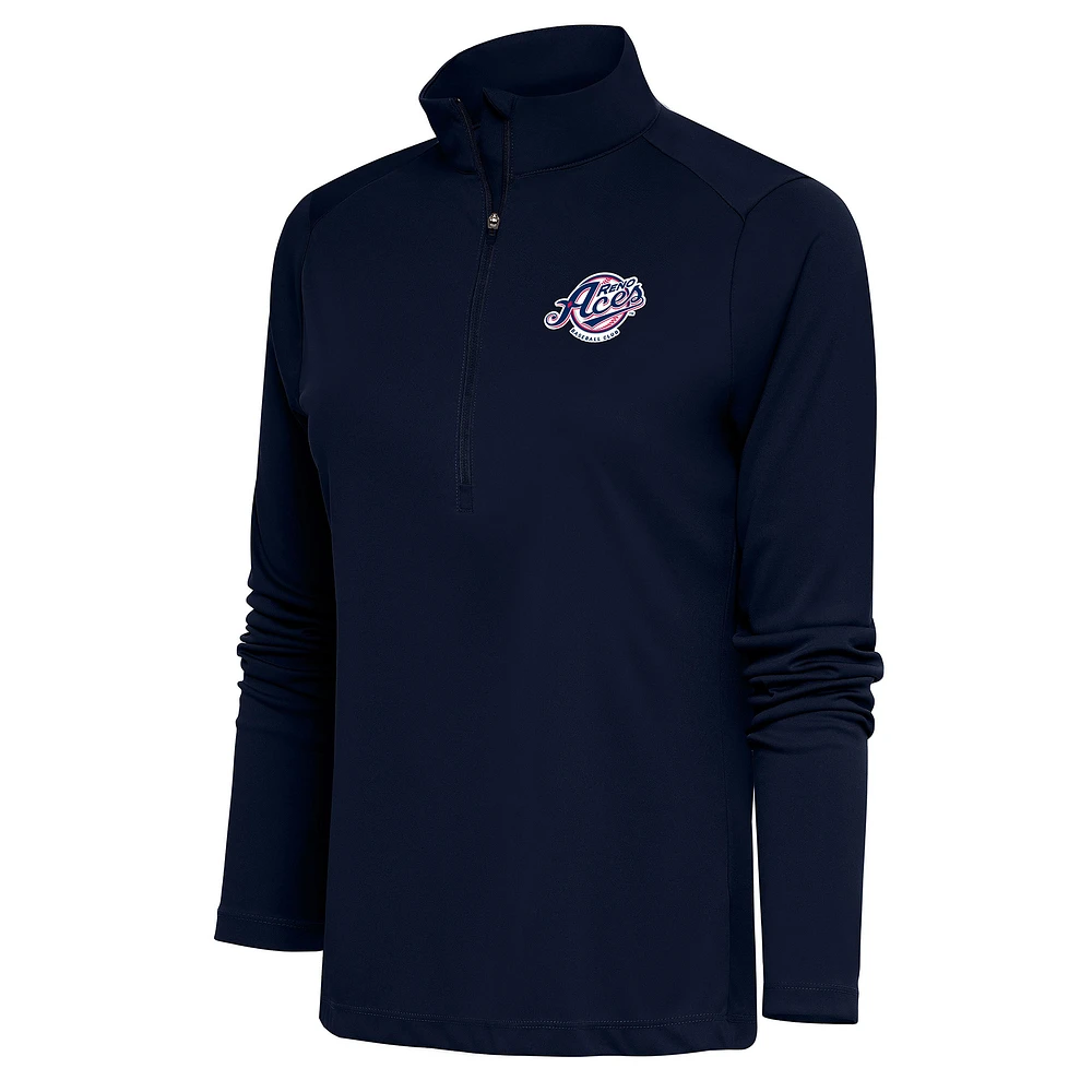 Women's Antigua Navy Reno Aces Tribute Half-Zip Pullover Top