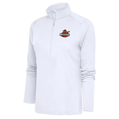 Women's Antigua Rochester Red Wings Tribute Half-Zip Pullover Top