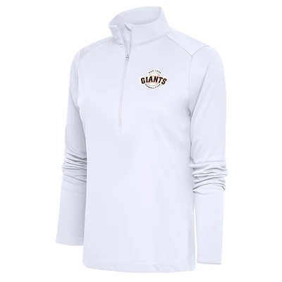 Women's Antigua San Jose Giants Tribute Half-Zip Pullover Top