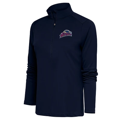 Women's Antigua Navy Scranton Wilkes-Barre RailRiders Tribute Half-Zip Pullover Top