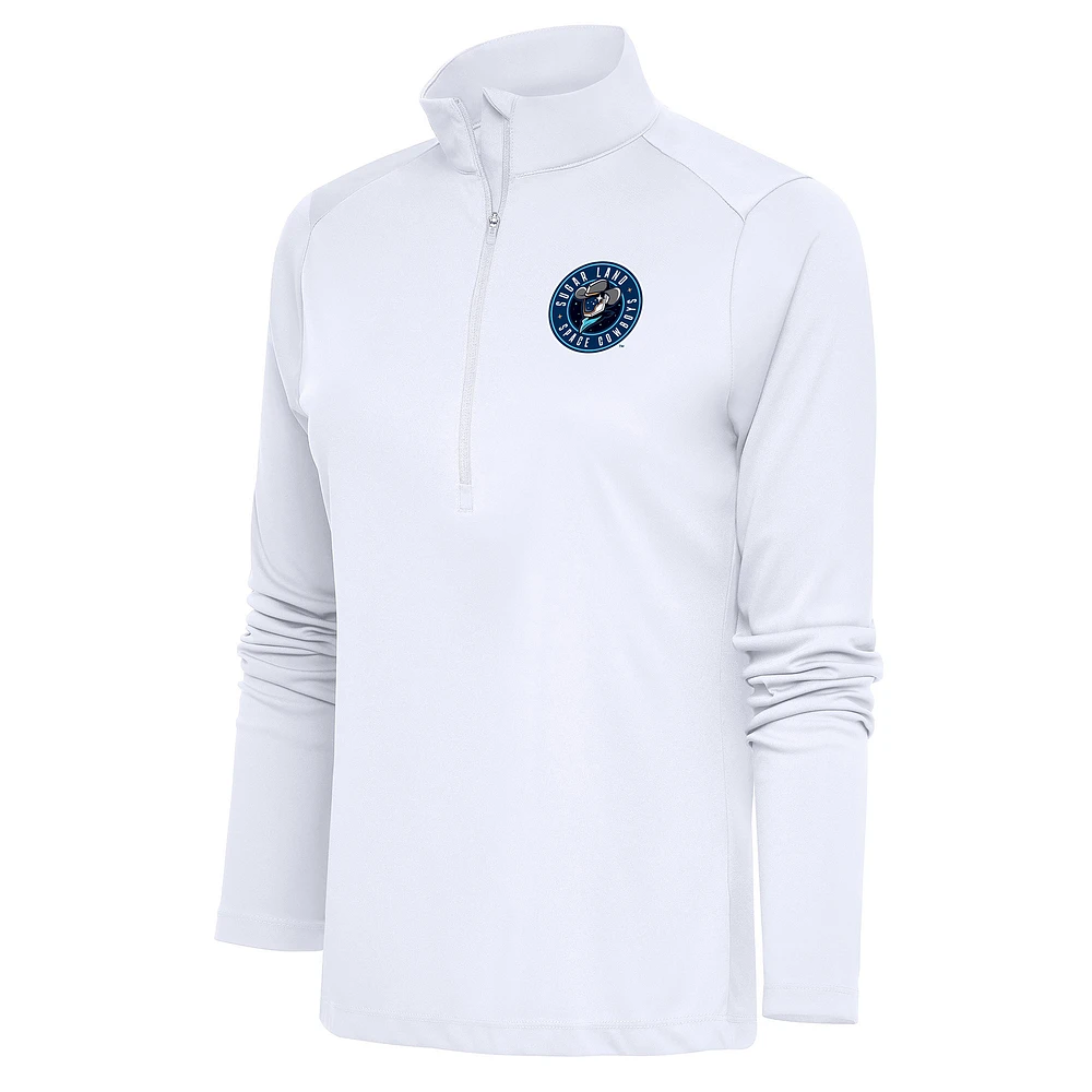 Women's Antigua Sugar Land Space Cowboys Tribute Half-Zip Pullover Top