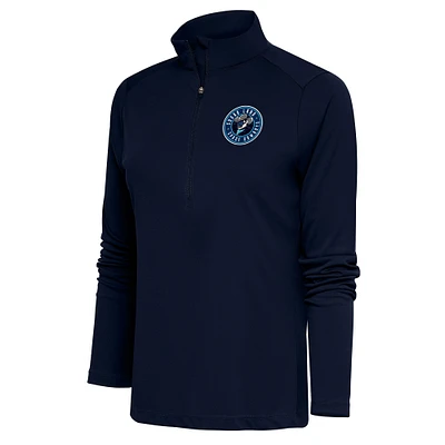 Women's Antigua Navy Sugar Land Space Cowboys Tribute Half-Zip Pullover Top