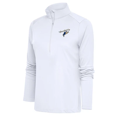 Women's Antigua Tri-City Dust Devils Tribute Half-Zip Pullover Top