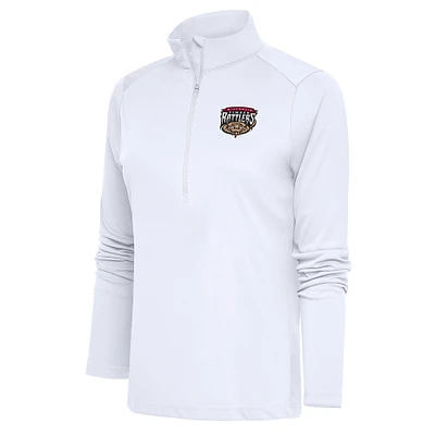 Women's Antigua Wisconsin Timber Rattlers Tribute Half-Zip Pullover Top