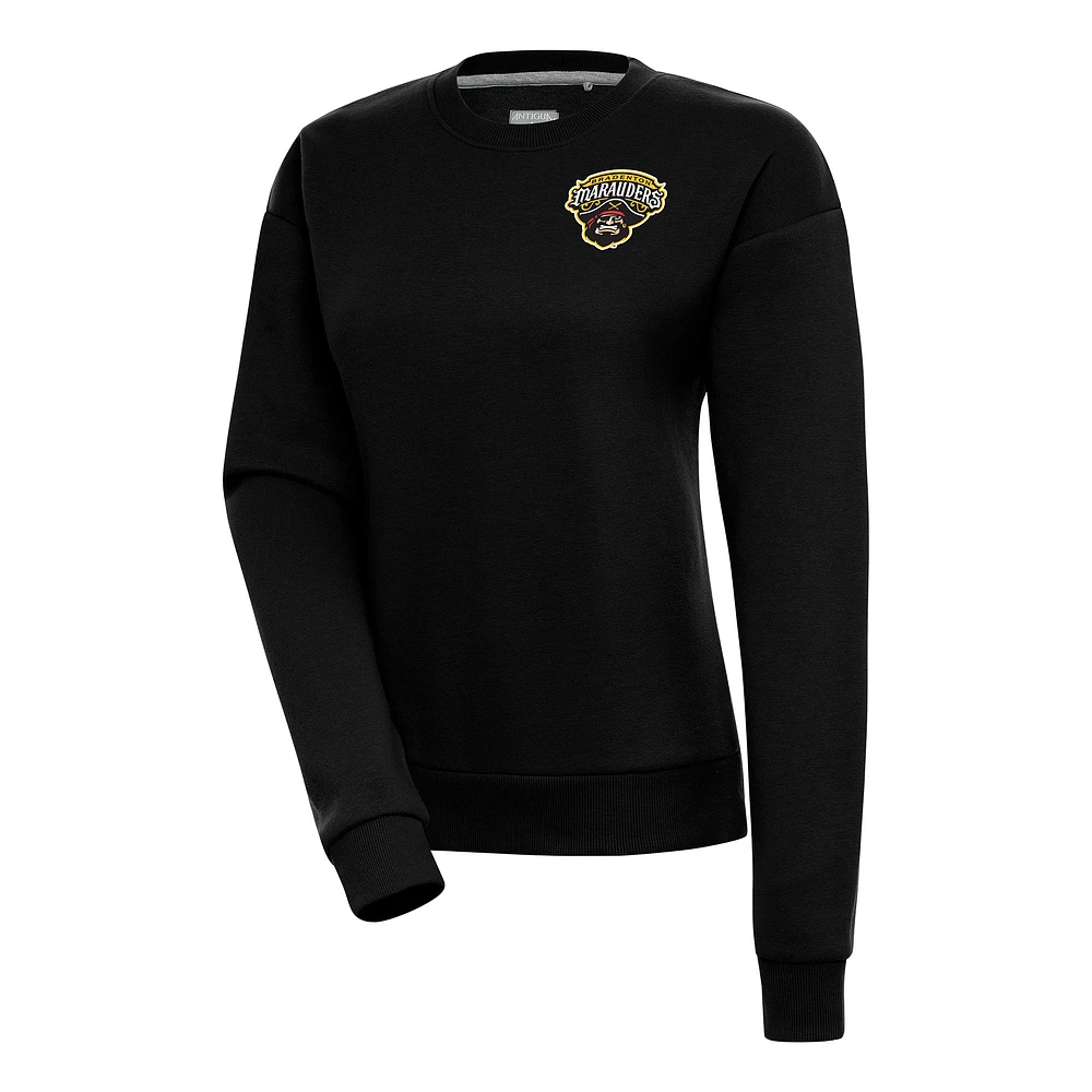 Women's Antigua Black Bradenton Marauders Victory Pullover Sweatshirt