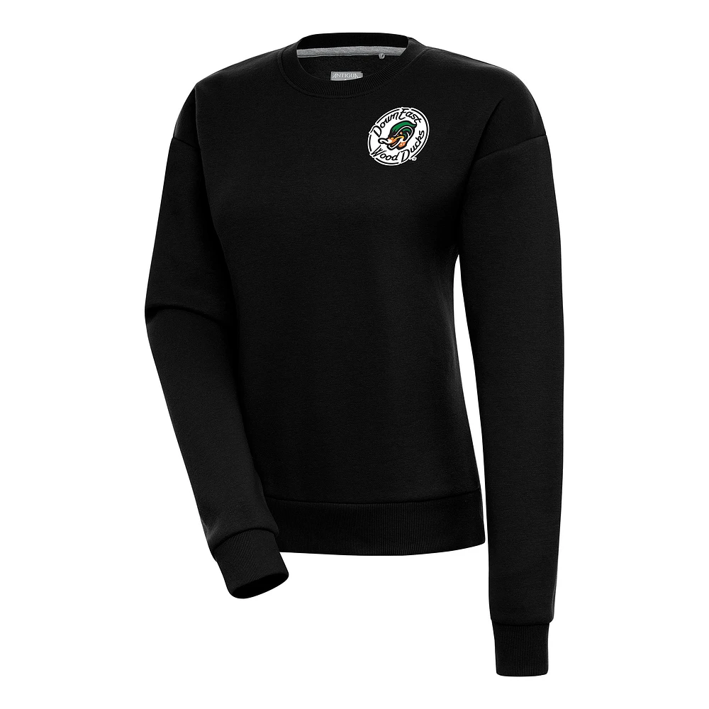Women's Antigua Down East Wood Ducks Victory Pullover Sweatshirt