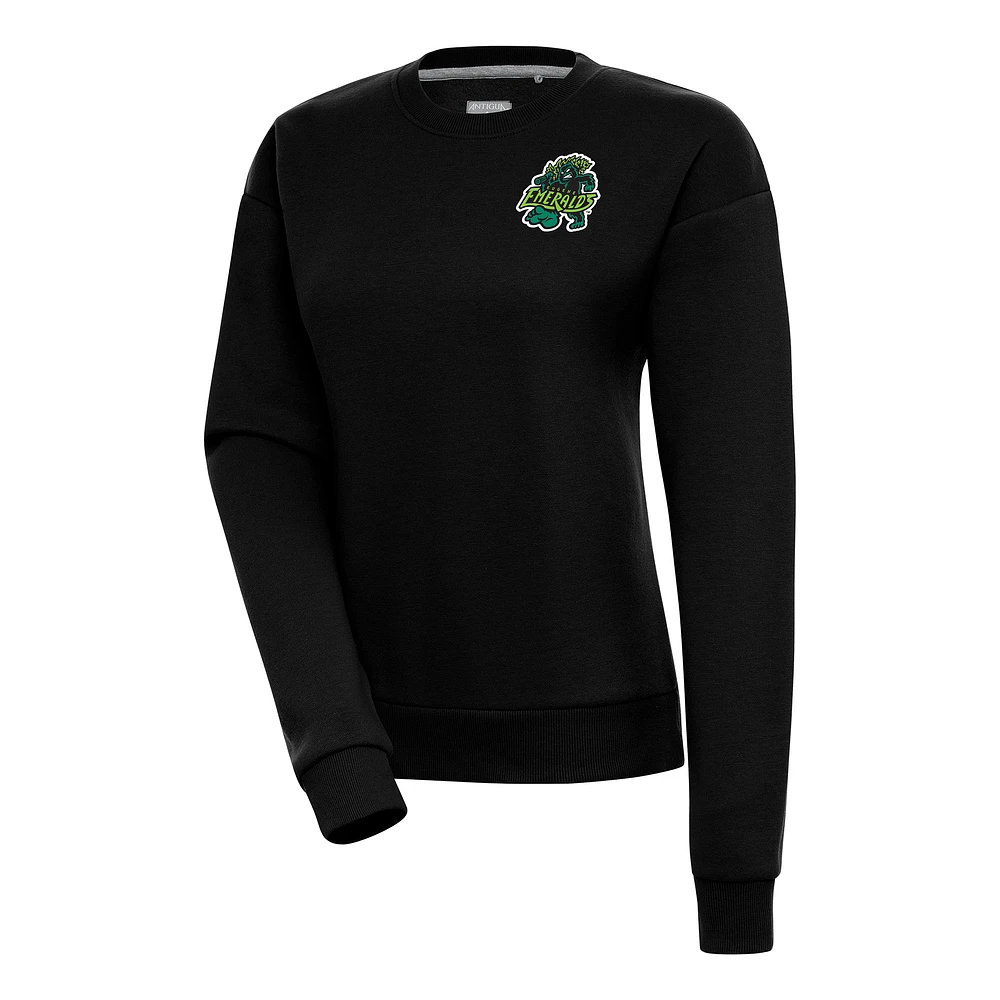Women's Antigua Eugene Emeralds Victory Pullover Sweatshirt