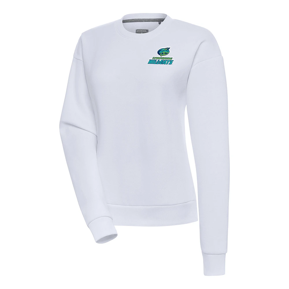 Women's Antigua White Lynchburg Hillcats Victory Pullover Sweatshirt