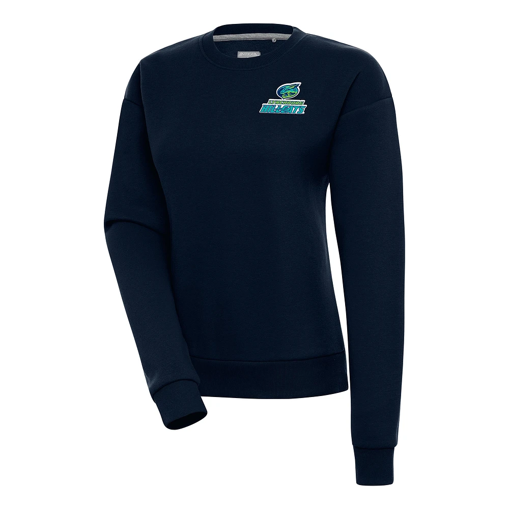 Women's Antigua Navy Lynchburg Hillcats Victory Pullover Sweatshirt