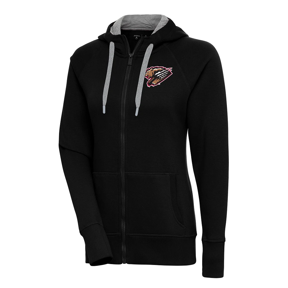 Women's Antigua Fresno Grizzlies Victory Full-Zip Hoodie