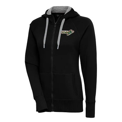 Women's Antigua Norfolk Tides Victory Full-Zip Hoodie