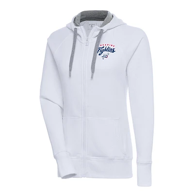 Women's Antigua Reading Phillies Victory Full-Zip Hoodie
