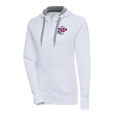 Women's Antigua Rome Braves Victory Full-Zip Hoodie
