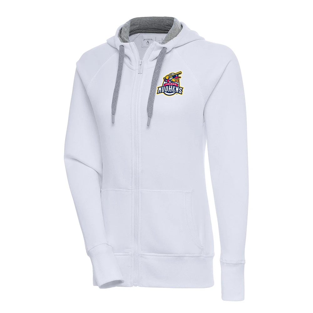 Women's Antigua Toledo Mud Hens Victory Full-Zip Hoodie