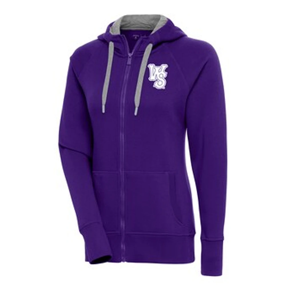 Women's Antigua Winston-Salem Dash Victory Full-Zip Hoodie