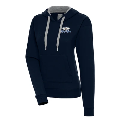 Women's Antigua Navy Lakeland Flying Tigers Victory Pullover Hoodie