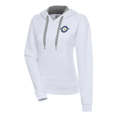 Women's Antigua White Las Vegas Aviators Victory Pullover Hoodie