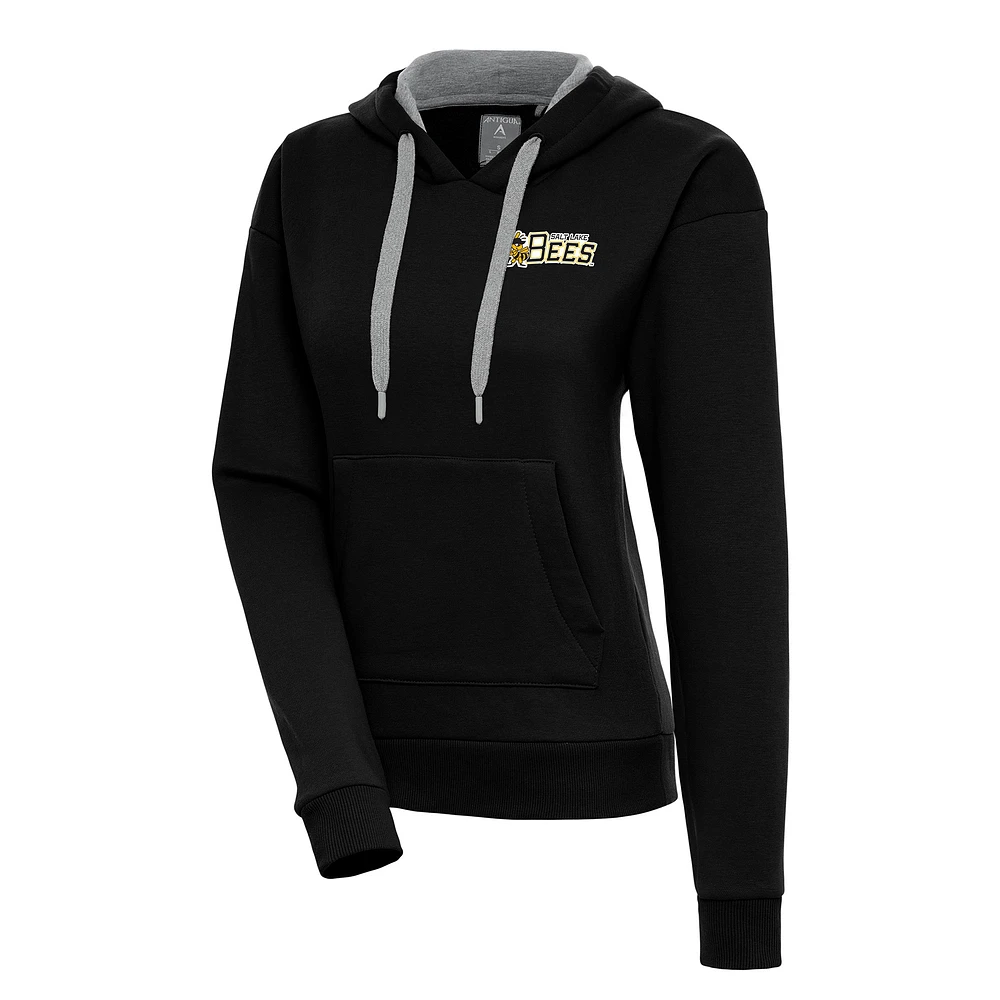 Women's Antigua Salt Lake Bees Victory Pullover Hoodie