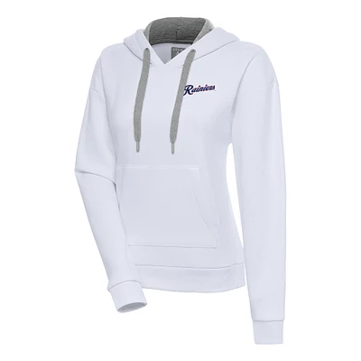 Women's Antigua White Tacoma Rainiers Victory Pullover Hoodie