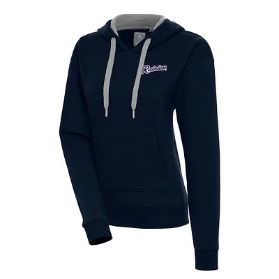 Women's Antigua Navy Tacoma Rainiers Victory Pullover Hoodie