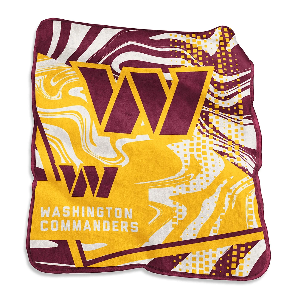 Washington Commanders 50" x 60" Swirl Raschel Throw Blanket