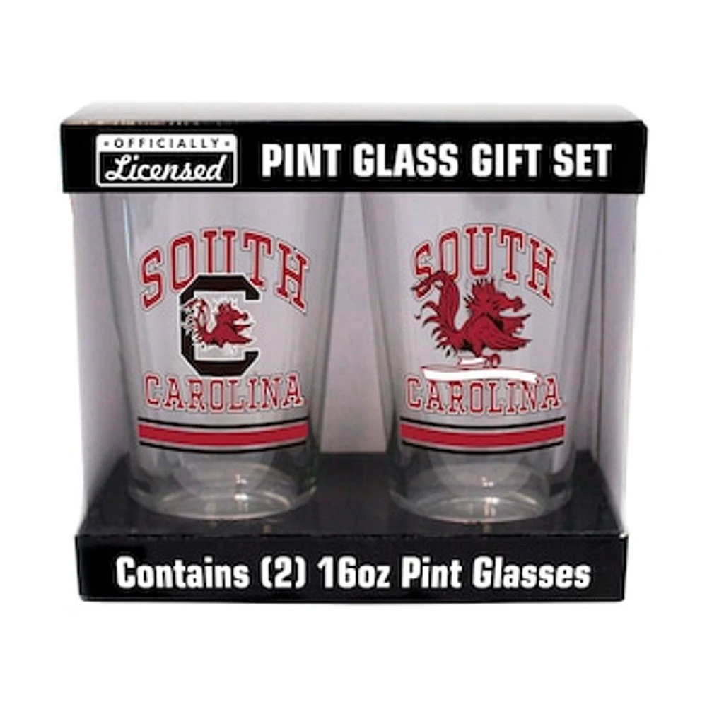 South Carolina Gamecocks 16oz. Pint Glass Two Pack