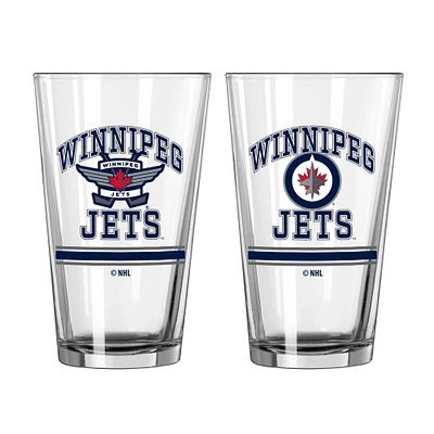 Winnipeg Jets 16oz. Pint Glass Two Pack