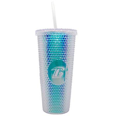 Baltimore Ravens 24oz. Iridescent Studded Travel Tumbler with Straw