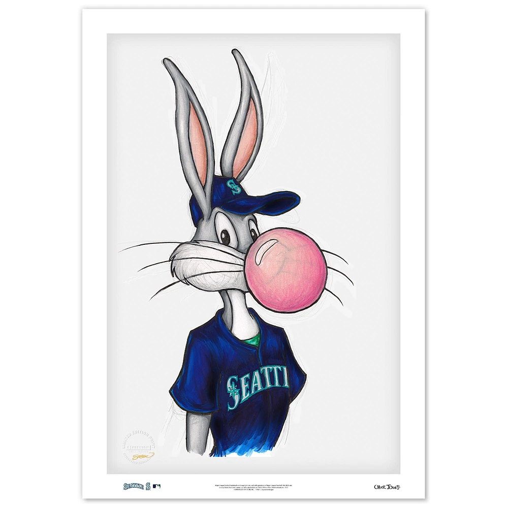 Bugs Bunny Seattle Mariners 14" x 20" Limited Edition Fine Art Print