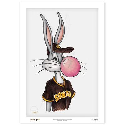Bugs Bunny San Diego Padres 14" x 20" Limited Edition Fine Art Print