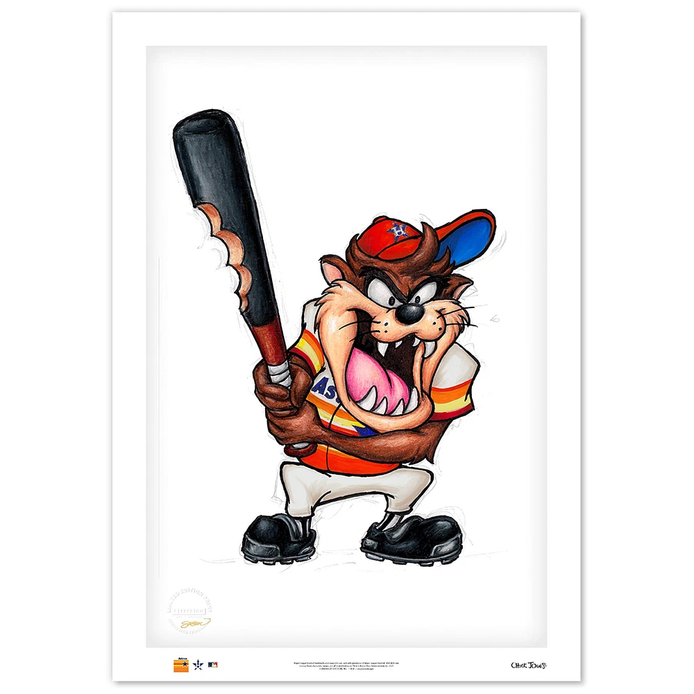 Tasmanian Devil Houston Astros 14" x 20" Limited Edition Fine Art Print