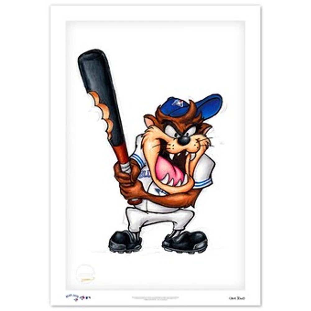Tasmanian Devil Toronto Blue Jays 14" x 20" Limited Edition Fine Art Print