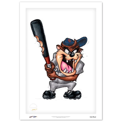 Tasmanian Devil Detroit Tigers 14" x 20" Limited Edition Fine Art Print