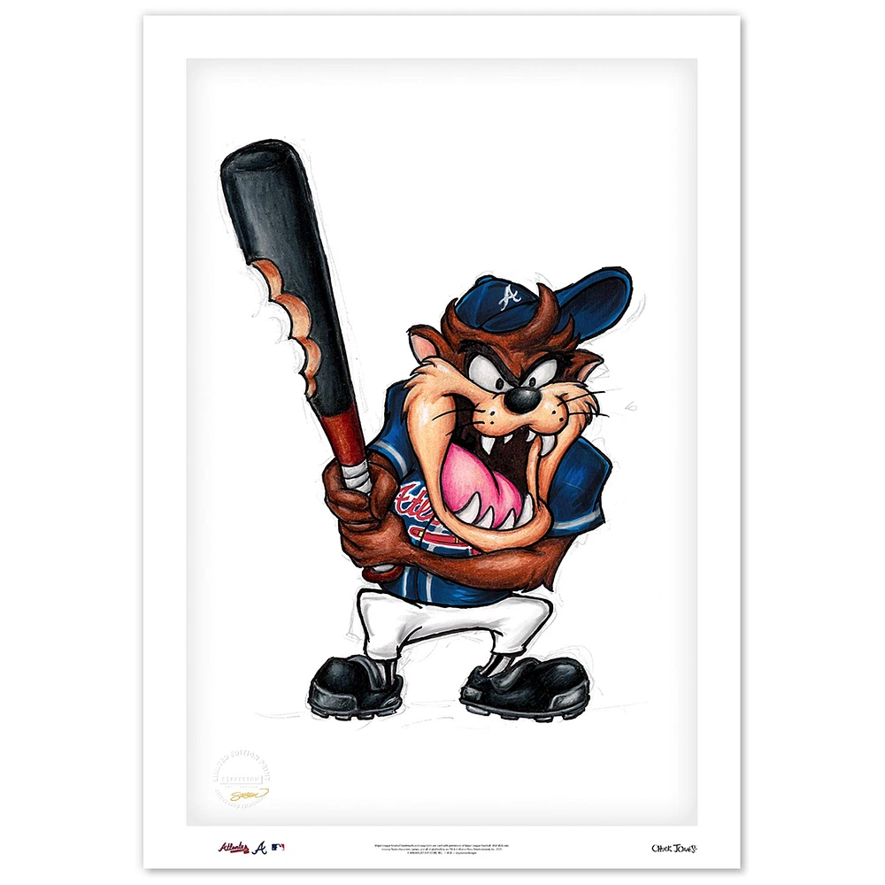 Tasmanian Devil Atlanta Braves 24" x 36" Limited Edition Fine Art Print