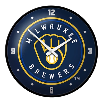 Milwaukee Brewers 17.5" Modern Disc Wall Clock
