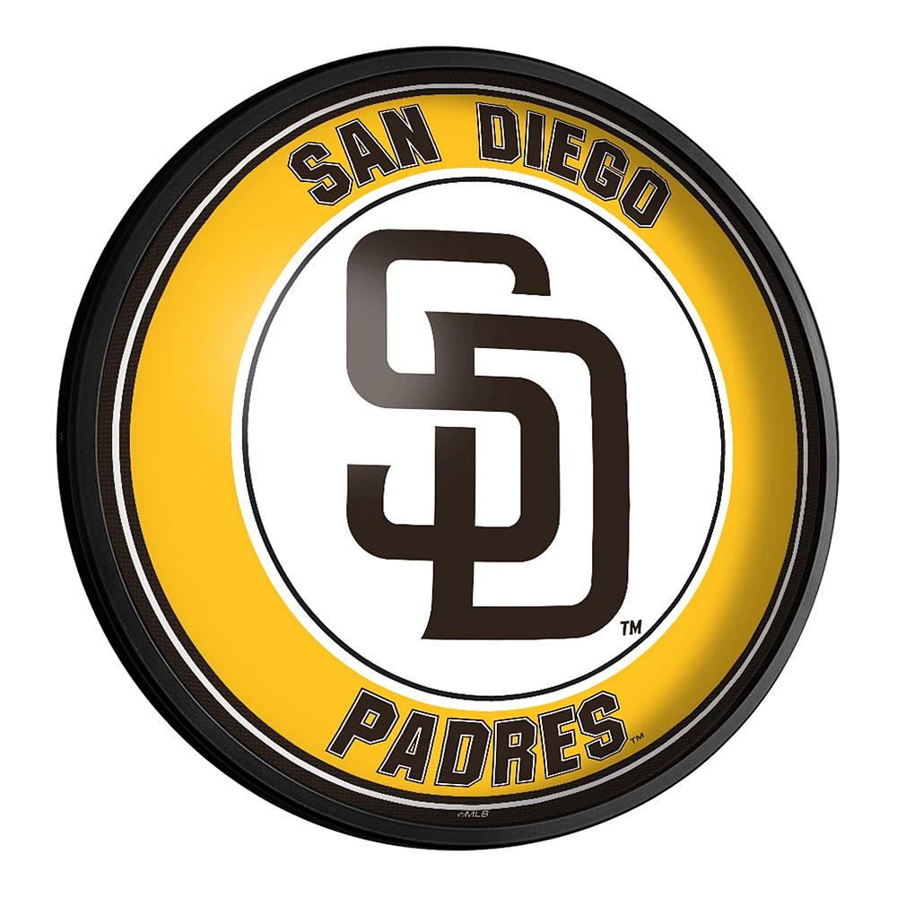 San Diego Padres 18'' Round Slimline Illuminated Wall Sign