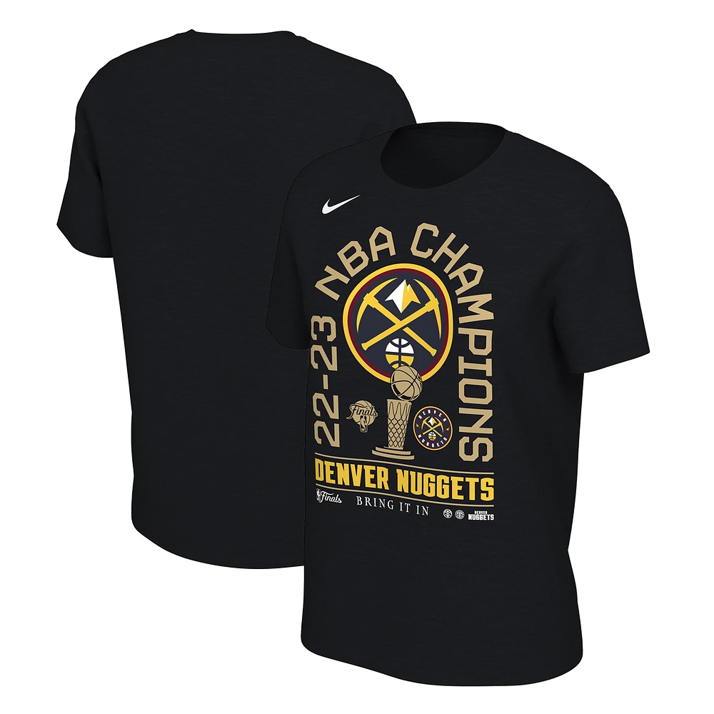Women's Nike Black Denver Nuggets 2023 NBA Finals Champions Locker Room T-Shirt