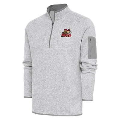 Men's Antigua Heather Modesto Nuts Fortune Quarter-Zip Pullover Jacket